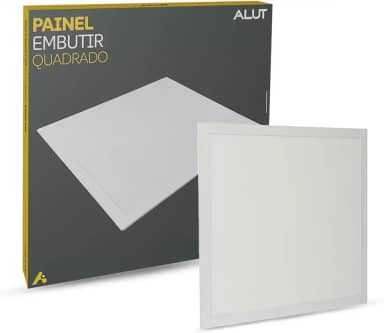 Painel Led Plafon 18w/25w/36w ou 50w 6500k Branco Frio 110v/220v Bivolt Embutir/Sobrepor Branco Alut By Avant (Embutir, 18w)