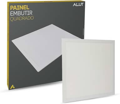 Painel Led Plafon 18w/25w/36w ou 50w 6500k Branco Frio 110v/220v Bivolt Embutir/Sobrepor Branco Alut By Avant (Embutir, 18w)