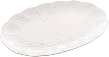 LYOR - Travessa de Porcelana New Bone Butterfly Flower 31,5cm x 21cm x 2,5cm