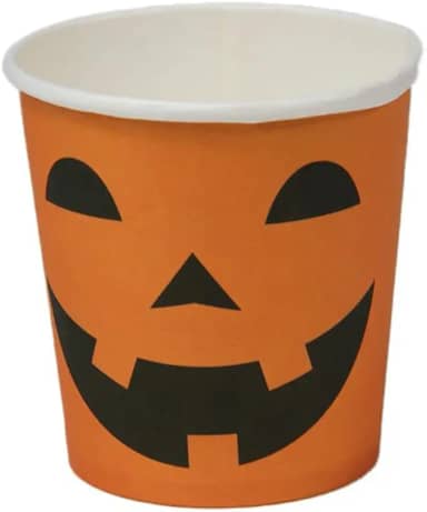 Copo Descartável Halloween Abóbora 210ml Com 20 Unidades