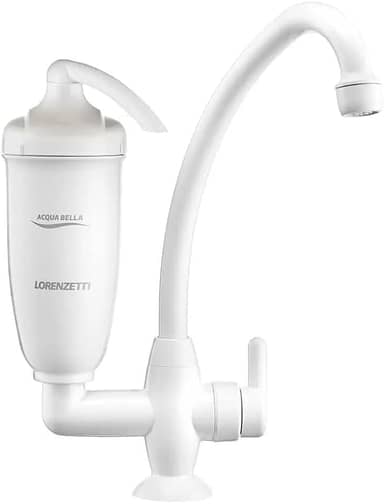 Purificador de Água com Torneira de Mesa Acqua Bella, LORENZETTI, 7411817, Branco, Pequeno