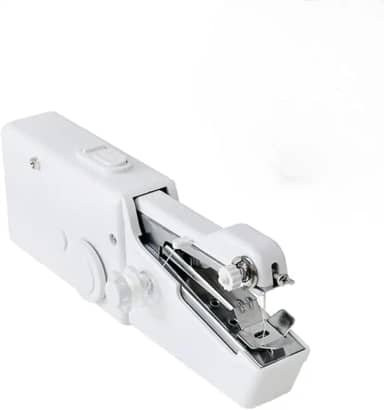 Mini Máquina de Costura Portátil a Pilha – Leve, Compacta e Eficiente | Perfeita para Reparos Rápidos em Roupas, Jeans, Couro e Tecidos de Até 18mm – Ideal para Uso Doméstico e em Viagens
