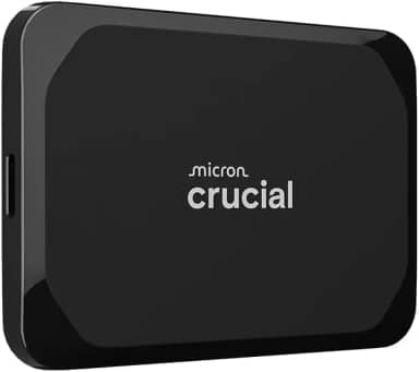 Crucial SSD portátil X9 de 1 TB, até 1050 MB/s, USB 3.2 USB-C, unidade de estado sólido externa, compatível com Windows, Mac e Android, armazenamento confiável para jogos, arquivos e backups, preto