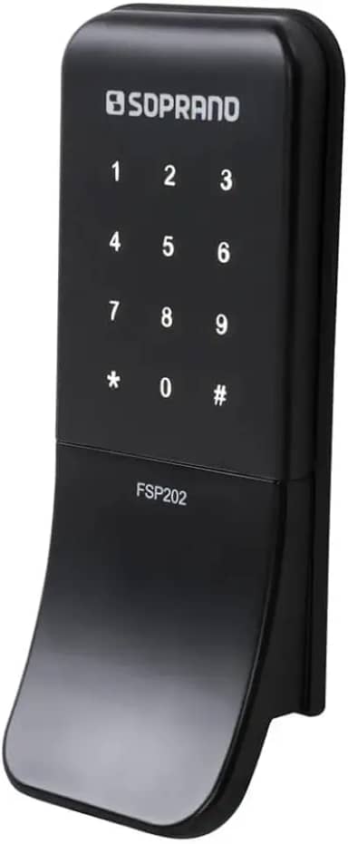 Fechadura Digital de Sobrepor com Puxador Preto FSP202 - Soprano