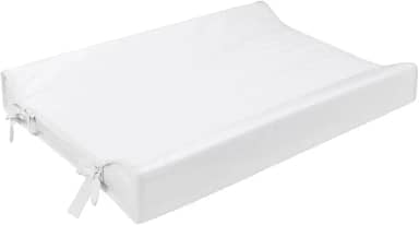 Trocador Americano Bebe Comoda Fralda Com Abas Impermeavel Anatomico Com Capa Plástica Microfibra Macia Branco (65cm x 45cm)