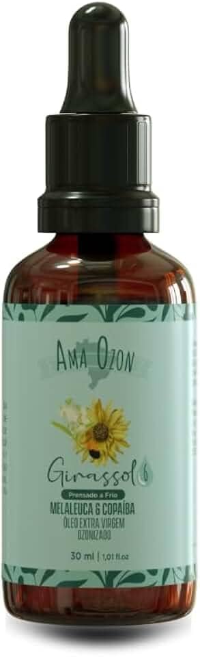 Óleo Ozonizado Melaleuca & Copaíba N6 - Refil para Cuidados Intensivos com a Pele, Disponível em 30ML, 50ML e 100ML (30ml, Malaleuca e Copaíba)