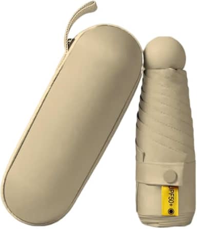 Mini Guarda Chuva Dobrável Pequeno de Bolso – Ultra Compacto, Leve, Resistente e Portátil com Proteção UV – À Prova D’Água, Antivento, Ideal para Viagem, Bolsa e Mochila