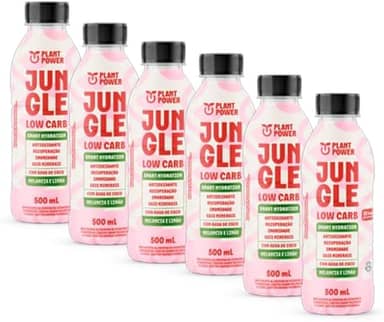 Kit 6X: Bebida Isotônica Low Carb Melancia e Limão Jungle 500ml
