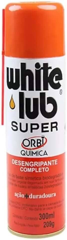 6 White Lub Super Lubrificante Desengripante Spray 300ml