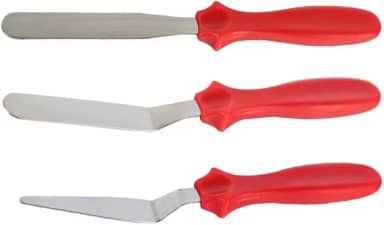 Espátulas Confeiteiro Para Ganachear Bolo Kit 3 Peças