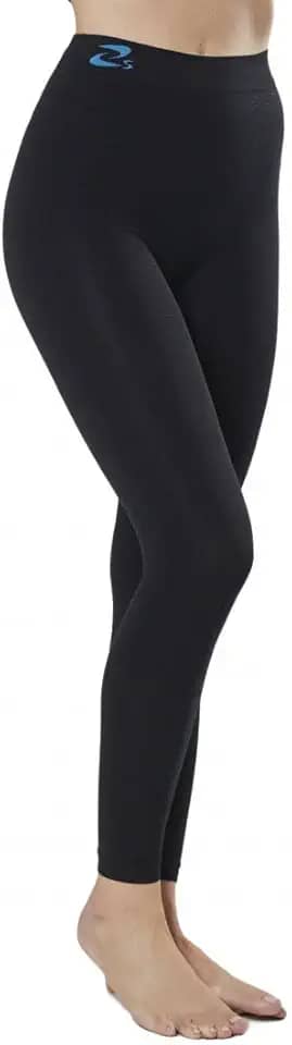 Leggings de malha plana de compressão média para lipedema, suporte para linfedema, emagrecimento, peso médio