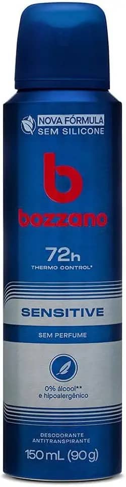 Bozzano Desodorante Aerossol Sensível Sem Perfume 150Ml 90G