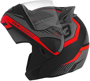 Capacete Moto Motoqueiro Robocop Escamoteável Pro Tork V-Pro Jet 3