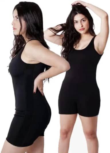 Maiô Macaquinho de Natação e Hidroginástica Preto