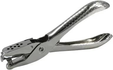 Perfurador Um Furo Metal Leonora, Prata