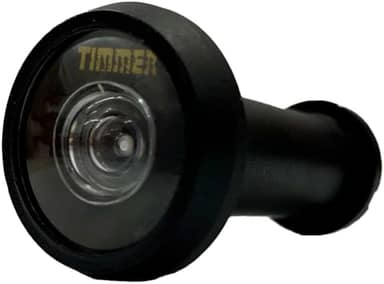 Visor Olho Mágico Timmer Longo Preto Fosco 200º