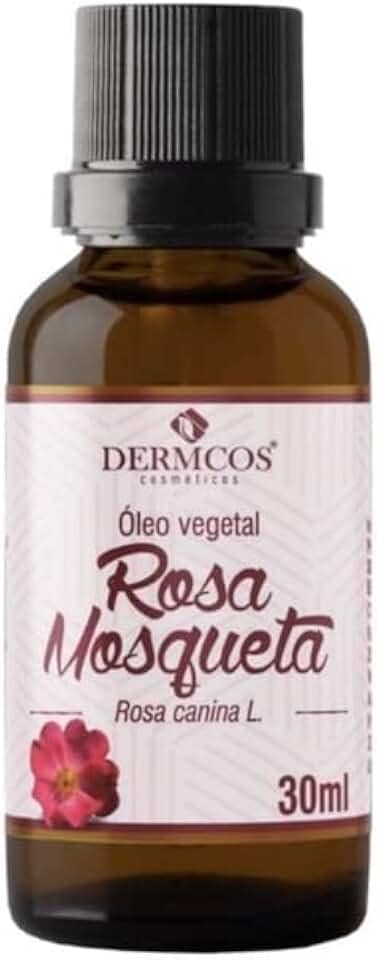 Oleo Corporal Rosa Mosqueta Puro, Clareador de Manchas no Rosto e Corpo, 30 ml, Dermcos