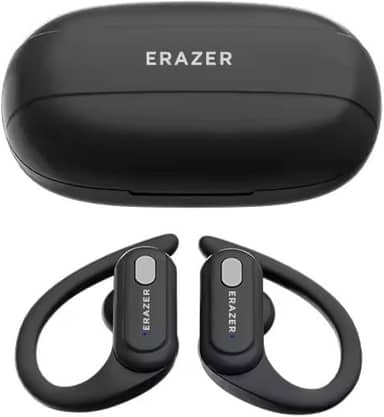 LEN0V0 ERAZER XT60 Fone de Ouvido Sem Fio, Bluetooth 5.3 TWS, Esportivo, Redução de Ruído, À Prova D'Água, Headset com Microfone, Som HiFi, LED Display (Preto)