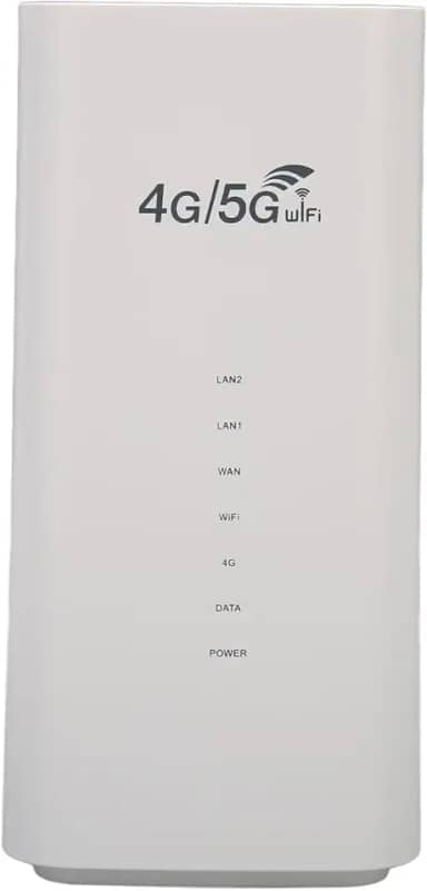 Roteador WiFi 4G LTE Luqeeg, 4 Antenas, até 32 Usuários, Viagem, Branco, 2.4 GHz, 5 GHz, Com Slot para Cartão SIM, Plugue Americano