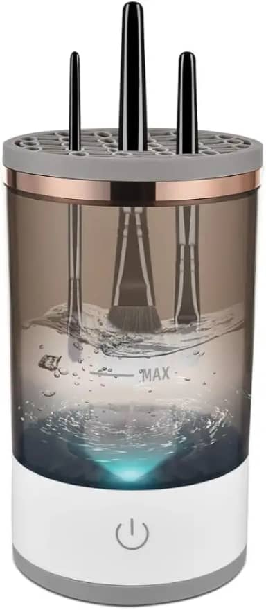 limpador pincel maquiagem - Máquina de limpeza de pincéis de maquiagem – Limpador automático de pincéis de cosméticos, limpador e secador de pincéis de maquiagem elétrico - LIMPADOR DE PINCEL - A QUERIDINHA DO TIKTOK