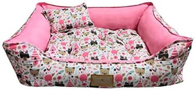 SS Pets Cama Animais Rosa Pet Para Cães E Gatos Tamanho Médio Para Cães