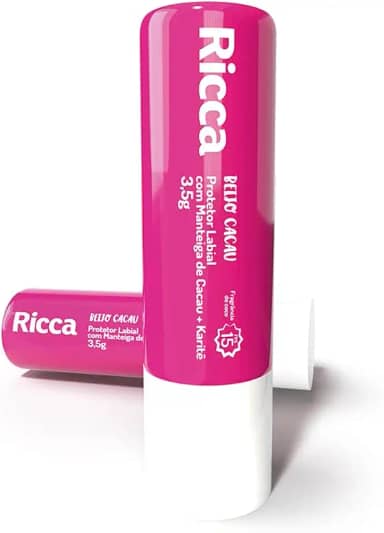 Ricca Protetor Labial Com Manteiga de Cacau + Karite Fps 15