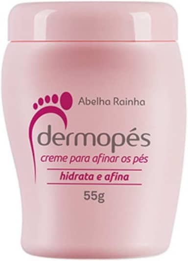 Creme Para Afinar Os Pés Hidrata e Afina Dermopés Abelha Rainha 55g