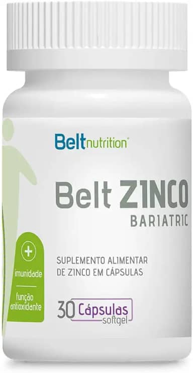 Belt Zinco Bariatric 30 Capsulas Soft Gel - Belt Nutrition