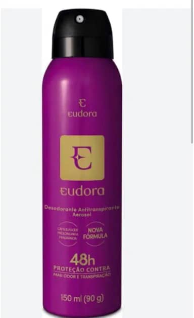DESODORANTE ANTITRANSPIRANTE AEROSSOL EUDORA ROXO 150ML