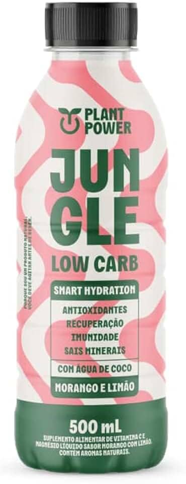 Kit 3X: Bebida Isotônica Low Carb Morango e Limão Jungle 500ml