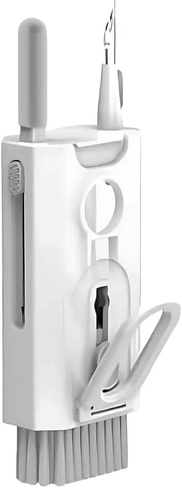 Kit Limpeza PC – Limpador de Teclado Multifuncional 8 em 1 com Removedor de Teclas, Escova Retrátil, Limpador de Tela e Fones. Ideal para Notebook, Celular, Mouse e Eletrônicos