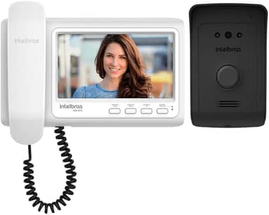 Vídeo Porteiro Residencial IVR 1070 HS Branco e Preto Intelbras