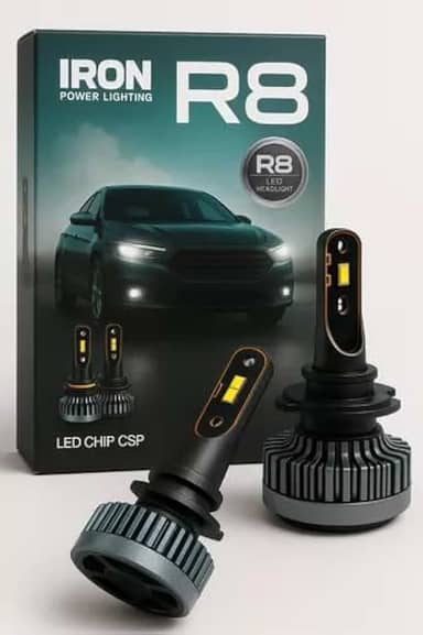 Kit Lâmpada Led Dakar R8 Hb4 6500k 30.000lm Ip68 12v
