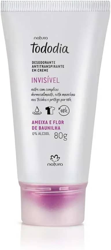 Natura Tododia Desodorante Em Creme 80g AMEIXA E FLOR DE BAUNILHA