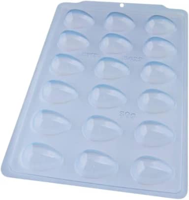 Forma Simples SP BWB Ovo Liso 30g 10 Unidades Molde para Chocolate