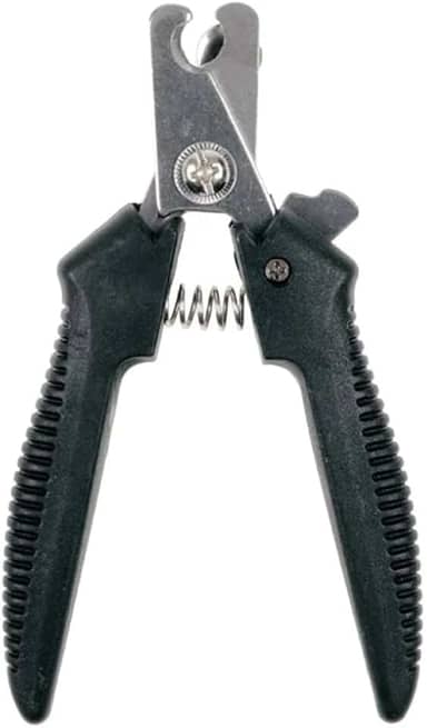 Alicate para Cortar Unhas de Animais de Estimação Pet, Gato, Cachorro, 12 cm, Vermelho ou Preto (Preto)