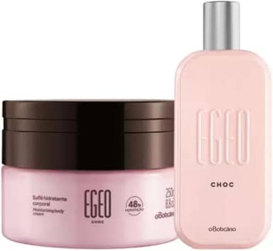 Combo Colônia Egeo Choc Desodorante Colônia 90ml + Creme Suflê Hidratante 250g (2 itens)