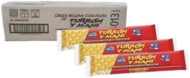 Caixa Torrone 50 unidades de 25g Turrón Y Mani - Arcor