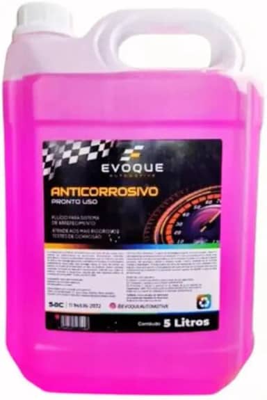 Aditivo Fluído Líquido Radiador Rosa Pronto Uso 5 Litros
