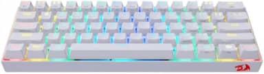 Teclado Gamer 60% Sem Fio Redragon Draconic Lunar White Switch Outemu MK2 Brown ABNT2 Bluetooth 5.0 - K530W-RGB, Branco