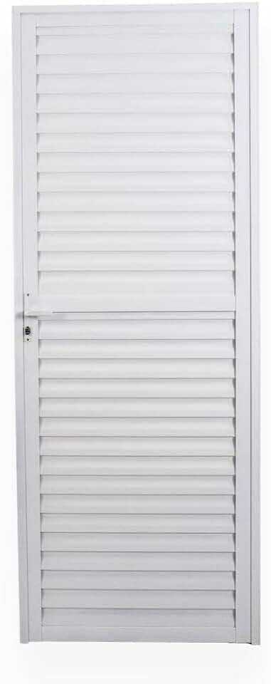 Porta de Alumínio Laminada 210x80cm Soft Plus MGM Branco