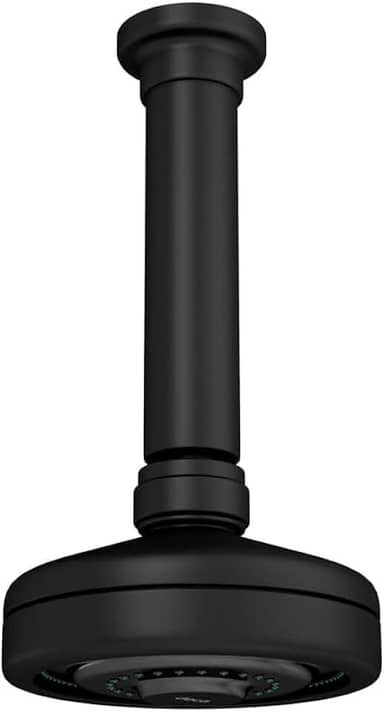 Chuveiro com tubo de teto AcquaPlus, Black Matte, Deca, 1990.BL.TET.MT