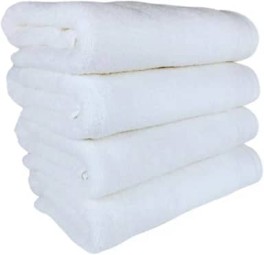 4 Toalhas De Banho Gigante Gramatura 500 G/m² Grossa Felpuda Eleganz (Branco)