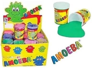 3 Amoeba Original Colorida Geleia Slime Massinha Geleinha