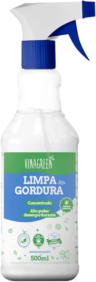 Limpa Gordura 500ml Desengordurante Concentrado Limpeza Pesada Fogão Coifa Churrasqueira Pias Azulejos Exaustor Fogão Bancada