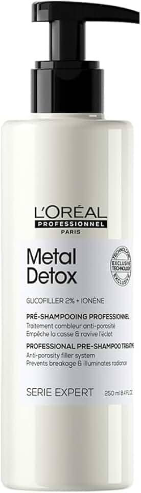 L'Oréal Professionnel Pré-Shampoo Metal Detox, Tratamento preenchedor antiporosidade, 250ml