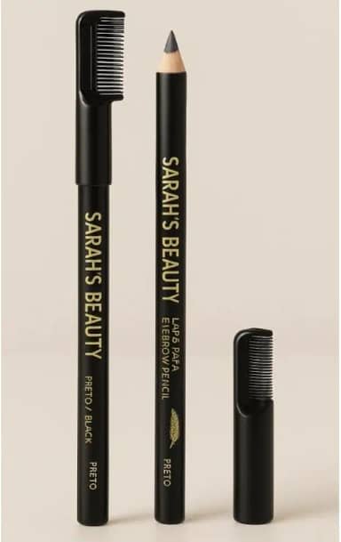 Lápis Preto para Sobrancelha, Micro Precision Eyebrow Pencil, Lápis Ultra-Fino para Sobrancelhas