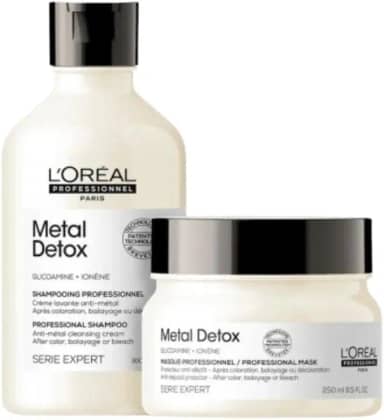 KIT LOREAL METAL DETOX SHAMPOO 300ML+MASCARA 250G