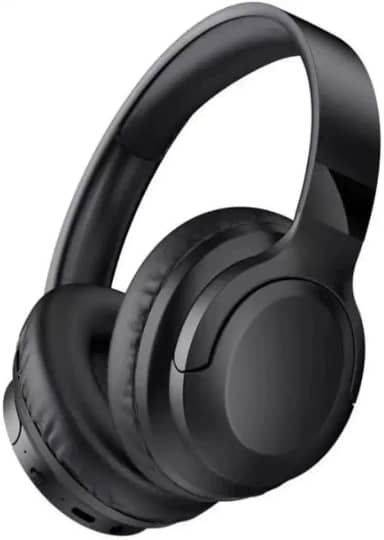 Fone De Ouvido Bluetooth 5.3 Headphone Sem Fio Fone Corrida Academia Com Cancelamento de Ruído On-ear Dobrável Qualidade PREMIUM (Preto)