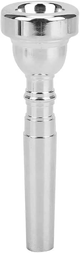 RiToEasysports Bocal de Trompete Prateado, Fluxo de Ar Brilhante, Acessório para Economia de Trabalho para Tocadores de Trompete King (Prata)